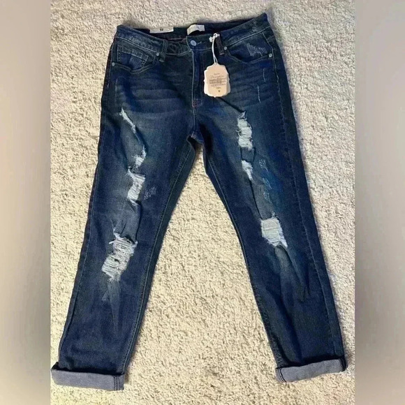 Altar'd State Denim - Women’s Altar’d State Size 29 Crop Dark Wash Jeans NWT